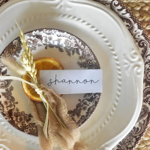 easy thanksgiving placecard Ideas