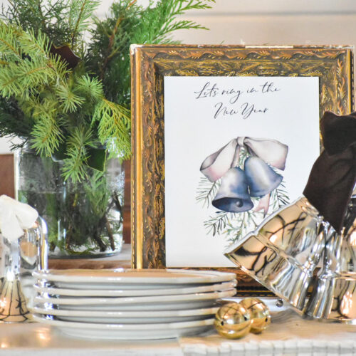 “ring” in the new year easy centerpiecE IDEA