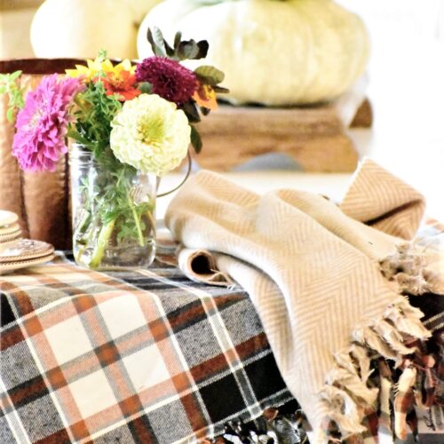 no sew fall flannel throw