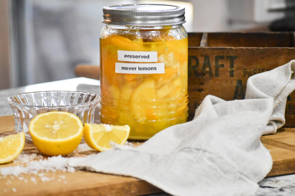 Quick And Easy Preserved Meyer Lemons My Little White Barn