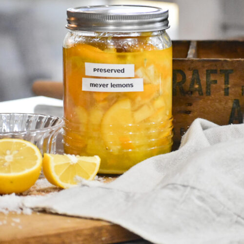 quick and easy preserved Meyer Lemons