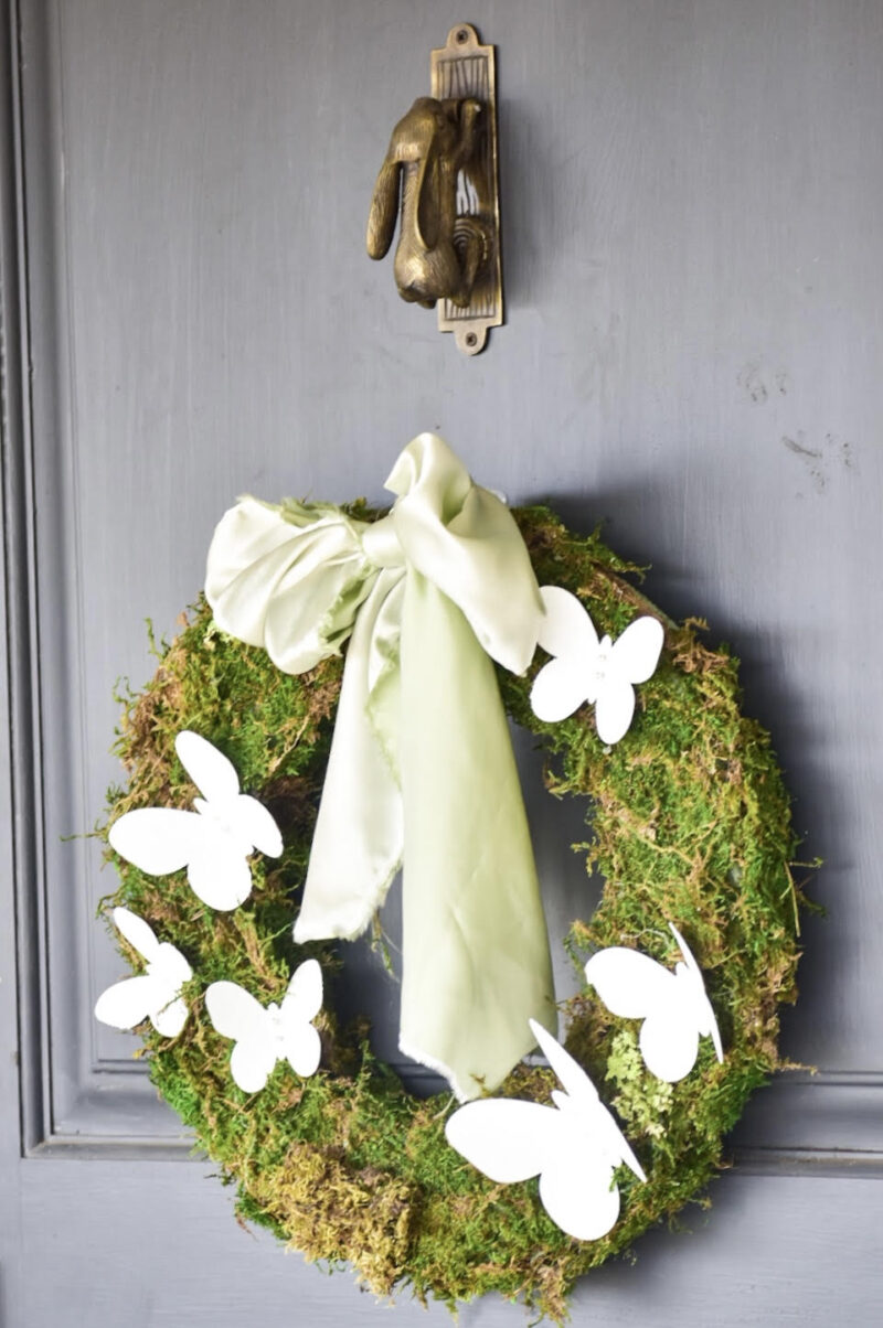 Diy Spring moss Wreath - My Little White Barn