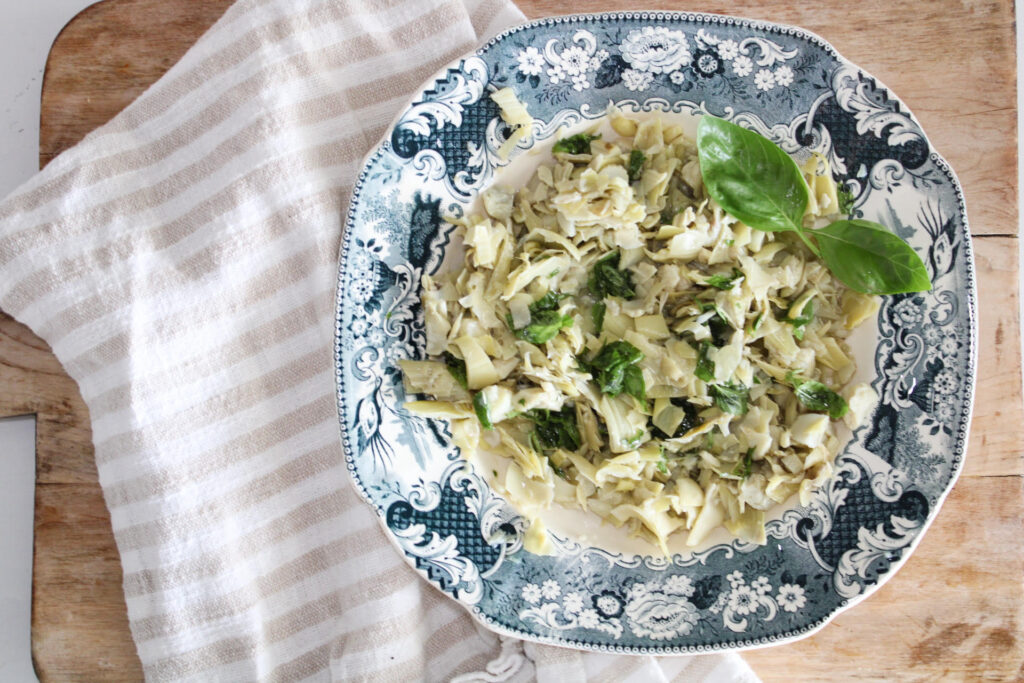 Roasted Artichoke Hearts With Fresh Herbs - My Little White Barn