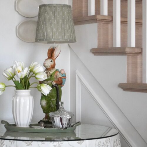 How to Turn a Vintage Inspired Easter Bunny into a Charming DIY Lamp